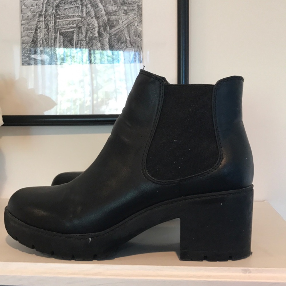 Black Steve Madden Ankle Boots, Size 7.5